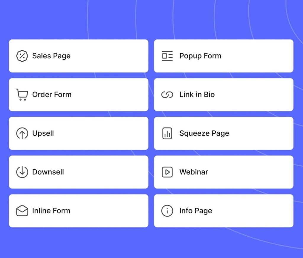 Types of funnels on systeme io