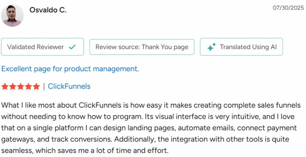 ClickFunnels 2nd user review
