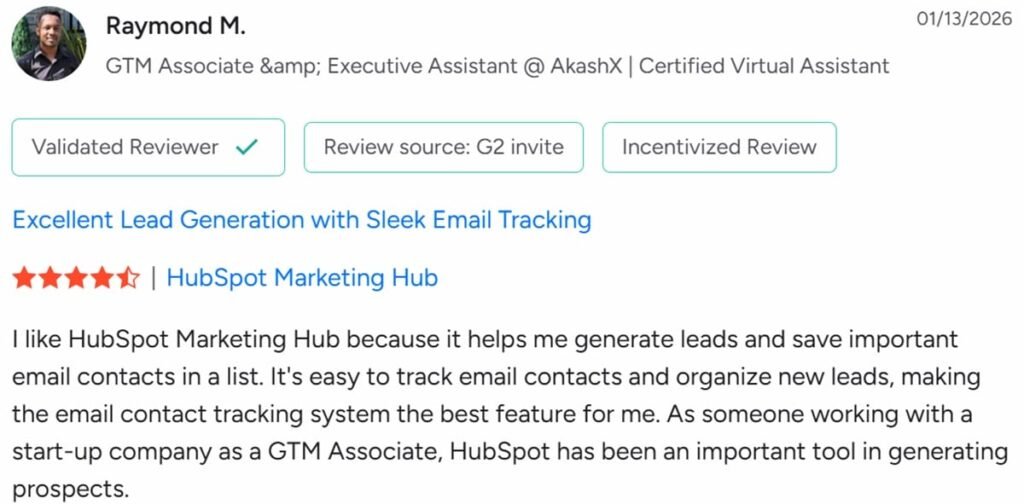 HubSpot 2nd user review