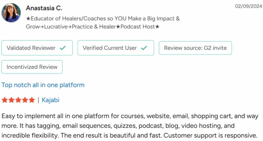 Kajabi 1st user review