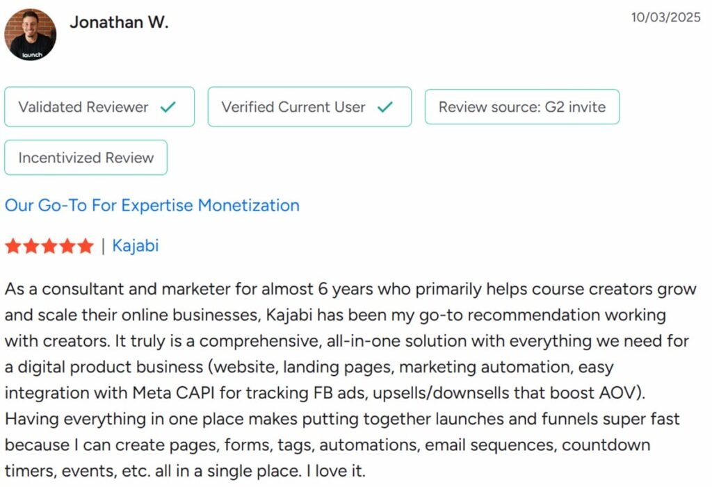Kajabi 2nd user review