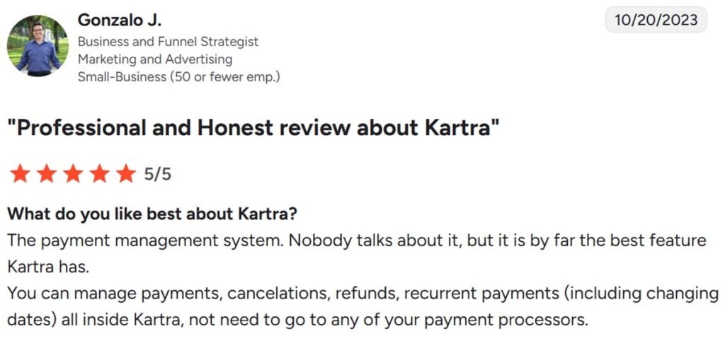 Kartra 1st user review