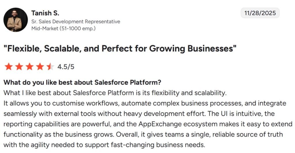 Salesforce 2nd user review
