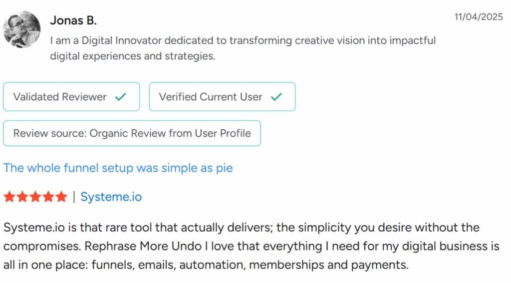 Systeme io 1st user review